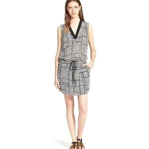 Nwot Vince polka dot print drop waist silk dress size medium